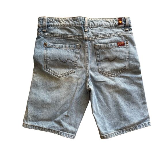 7 For All Mankind Kids Distressed Denim Bermuda Shorts Size 10 Tween - Picture 8 of 8